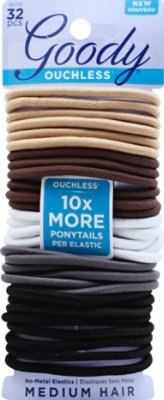 Goody Ouchless Elastics No Metal Medium Java Bean - 32 Count - Image 2