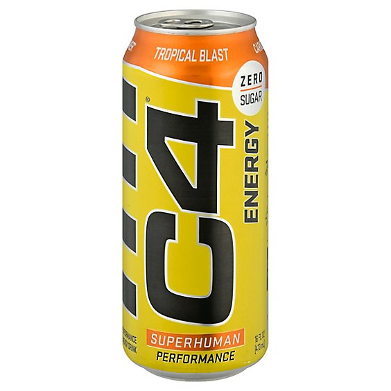 Cellucor C4 Original Energy Drink Zero Sugar Sparkling Tropical Blast - 16 Fl. Oz.