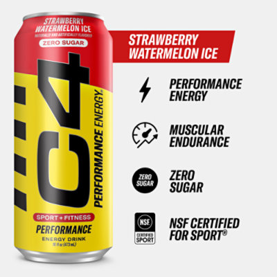 Cellucor C4 Original Energy Drink Zero Sugar Sparkling Strawberry Watermelon Ice - 16 Fl. Oz. - Image 2