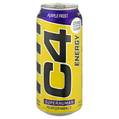 Cellucor C4 Original Energy Drink Zero Sugar Sparkling Purple Frost - 16 Fl. Oz.