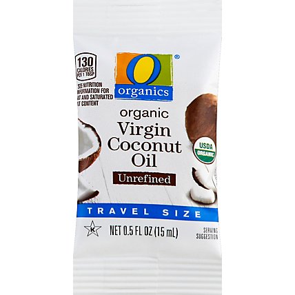 O Organics Organic Virgin Coconut Oil Unrefined Travel Size - 10-0.5 Fl. Oz. - Image 2
