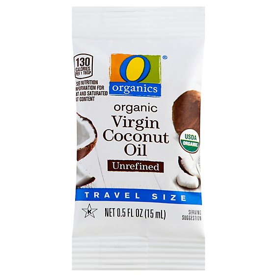 O Organics Organic Virgin Coconut Oil Unrefined Travel Size - 10-0.5 Fl. Oz.