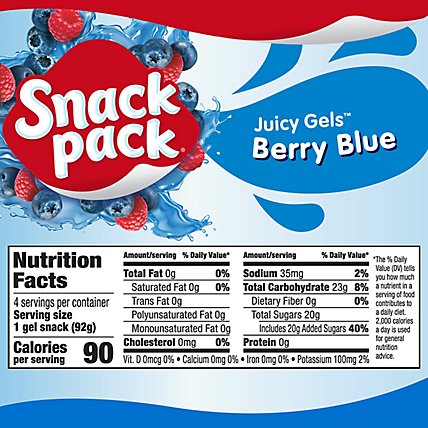 Snack Pack Juicy Gels Berry Blue - 4-3.25 Oz - Image 4