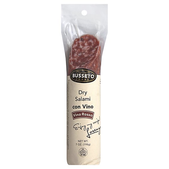 Busseto Salami Dry Vino Rosso - 7 Oz