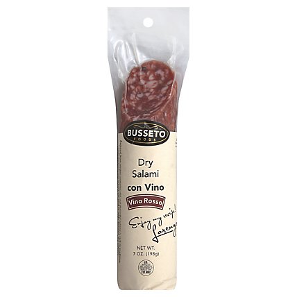 Busseto Salami Dry Vino Rosso - 7 Oz - Image 1