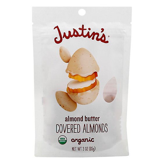 Justins Almond Butter Covered Almond Org - 3 Oz