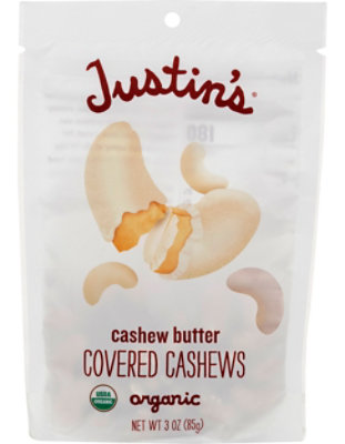 Justins Cashew Butter Covered Cashew Org - 3 Oz - Image 3