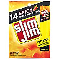 Slim Jim Keto Friendly Spicy Snack Size Smoked Meat Sticks Box 14 Count - 3.92 Oz - Image 2