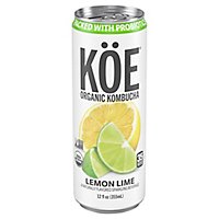 Koe Kombucha Lemon Lime - 12 Fl. Oz. - Image 1
