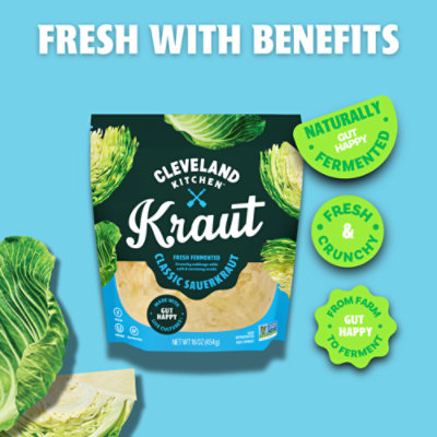 Cleveland Kraut Sauerkraut Classic Caraway - 16 Oz - Image 6