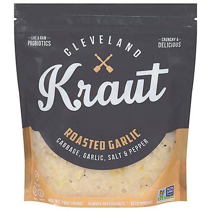 Cleveland Kraut Sauerkraut Roasted Garlic - 16 Oz - Image 1