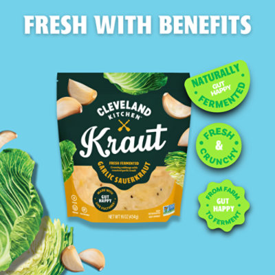 Cleveland Kraut Sauerkraut Roasted Garlic - 16 Oz - Image 6
