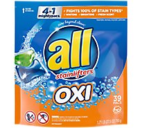 all Laundry Detergent Liquid With OXI Mighty Pacs Laundry - 39 Count