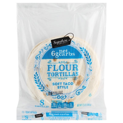 Signature Select Tortillas Flour Soft Taco Carb 8ct - 12 Oz