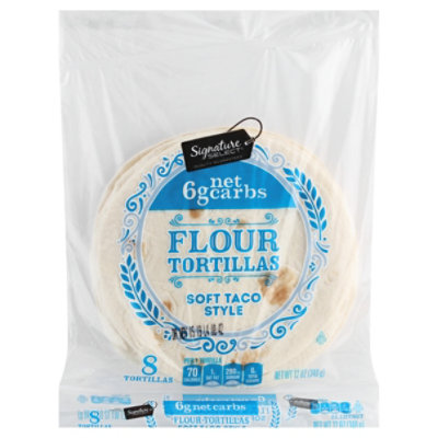 Signature SELECT Soft Taco Flour Tortillas 8 Count - 12 Oz - Image 1