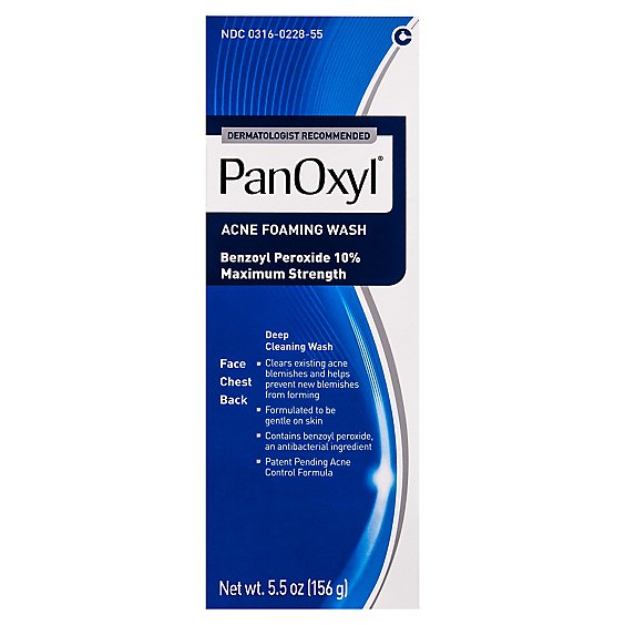 Panoxyl 10% Acne Foaming Wash - 5.5 Oz.