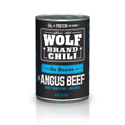 Wolf Brand Angus No Beans Chili - 15 Oz - Image 1