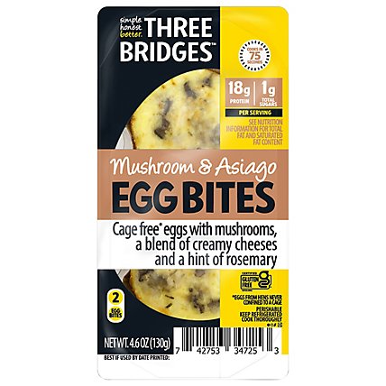 Three Bridges Mushroom And Asiago Egg Bites - Image 2