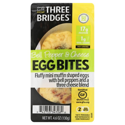 Three Bridges Bell Pepper And Cheese Egg Bites - Image 3