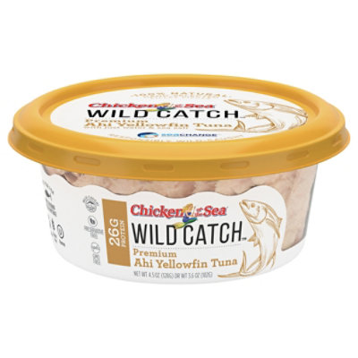 Chicken of the Sea Wild Catch Tuna Premium Ahi Yellowfin - 4.5 Oz