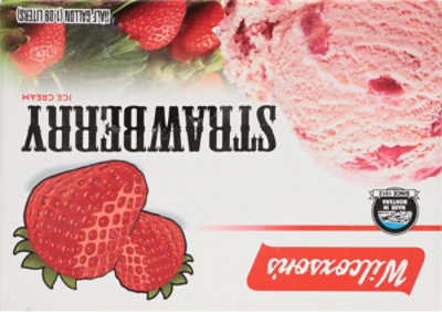 Wilcoxson's Strawberry Premium Ice Cream - 0.5 Gallon - Image 5