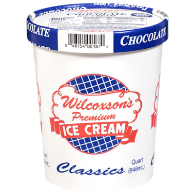 Wilcoxson's Premium Chocolate Ice Cream - 1 Quart - albertsons