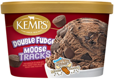 Kemps Double Fudge Moose Tracks Ice Cream - 48 Oz - Image 2