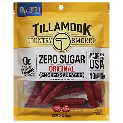 Tillamook Sausage Smoked Original Zero Sugar 12 Count - 4 Oz - Image 3