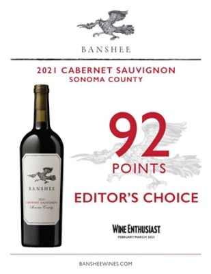 Banshee Cabernet Sauvignon California Red Wine - 750 Ml - Image 4