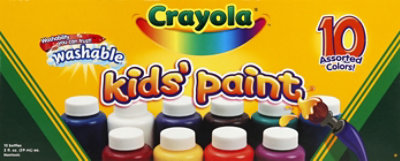 Crayola Kids Paint Washable Assorted Colors - 10 Count - Image 2