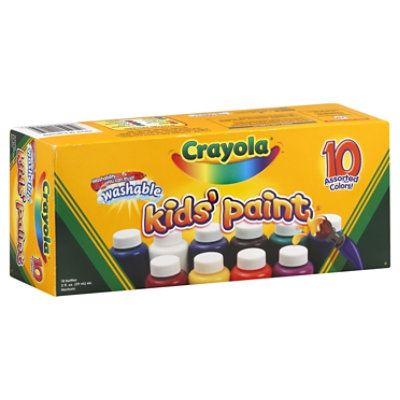 Crayola Kids Paint Washable Assorted Colors - 10 Count