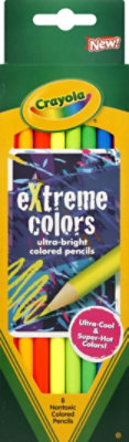 Crayola Colored Pencils Extreme Colors - 8 Count - Image 2