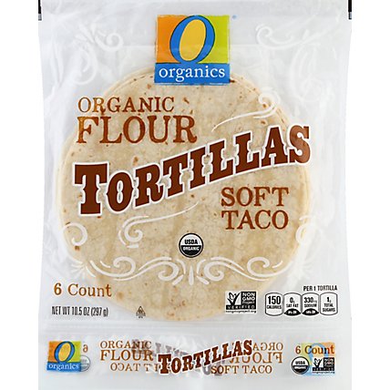 O Organics Tortillas Flour Soft Taco 6ct - Image 2