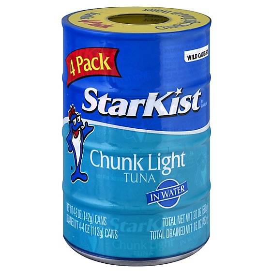 Starkist Chunk Light In Water Tuna 4 Pack
