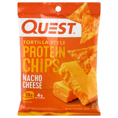 Quest Protein Chips Tortilla Style Nacho Cheese - 1.1 Oz - Image 3