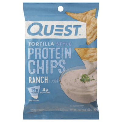 Quest Protein Chips Tortilla Style Ranch - 1.1 Oz - Image 3