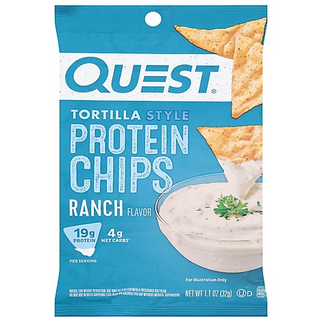 Quest Protein Chips Tortilla Style Ranch - 1.1 Oz