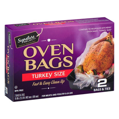 Signature Select Oven Bags Turkey Size - 2 Count