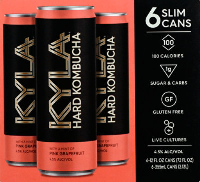 Kyla Hard Pink Grapefruit In Cans - 6-12 Fl. Oz. - Image 6