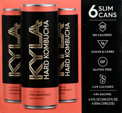 Kyla Hard Pink Grapefruit In Cans - 6-12 Fl. Oz. - Image 2