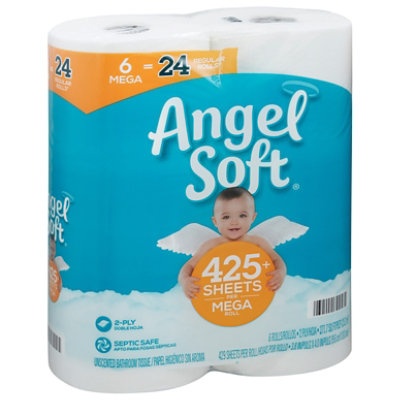 Toilet paper rolls with perforation AMOOS, 18pcs/pack, 2 layers