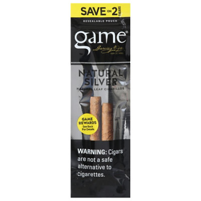Game Natural Silver Cigarillo - 2 Count - Image 2
