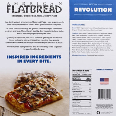 American Flatbread Pizza Savory Revolution Frozen - 16.8 Oz - Image 6