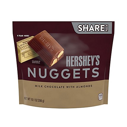 HERSHEYS Nuggets Milk Chocolate With Almonds Share Pack - 10.1 Oz - Image 2