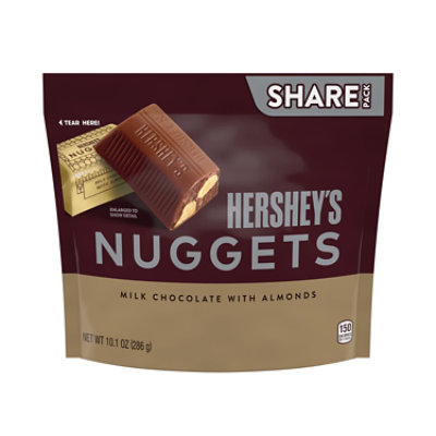 Hersheys Nuggets Milk Chocolate With Almonds Candy Share Pack - 10.1 Oz - Image 1