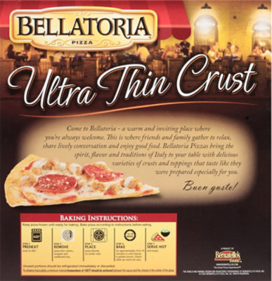 Bellatoria Pizza Ultra Thin Crust Ultimate Combo Frozen - 18.96 Oz - Image 5