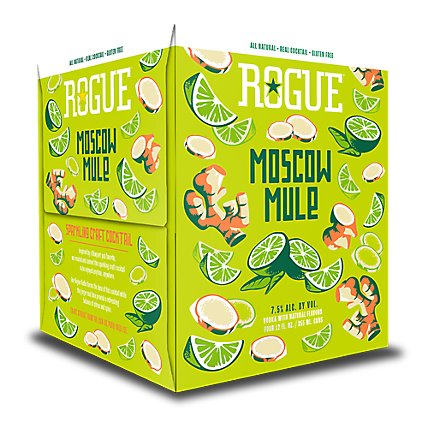 Rogue Rtd Ginger Lime Vodka Mule Can - 4-12 Fl. Oz. - Image 1