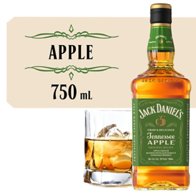 Jack Daniels Whiskey Tennessee Apple Flavored 70 Proof 750 Ml Jewel Osco