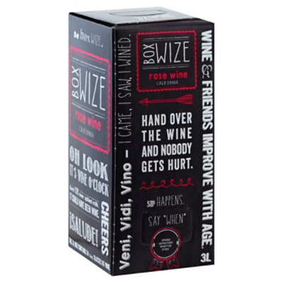 Box Wize Rose Wine - 3 Liter - Vons