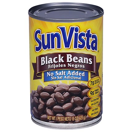 Sun Vista Beans Black No Salt Added - 15 Oz - Image 2